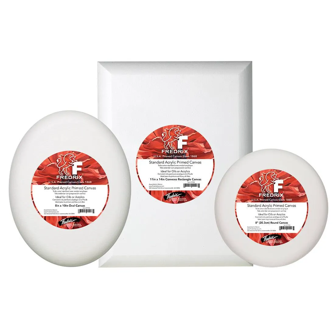 FREDRIX Unique Stretched Canvas Shapes