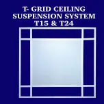 600x600 T-24 GRID SUSPENSION SYSTEM