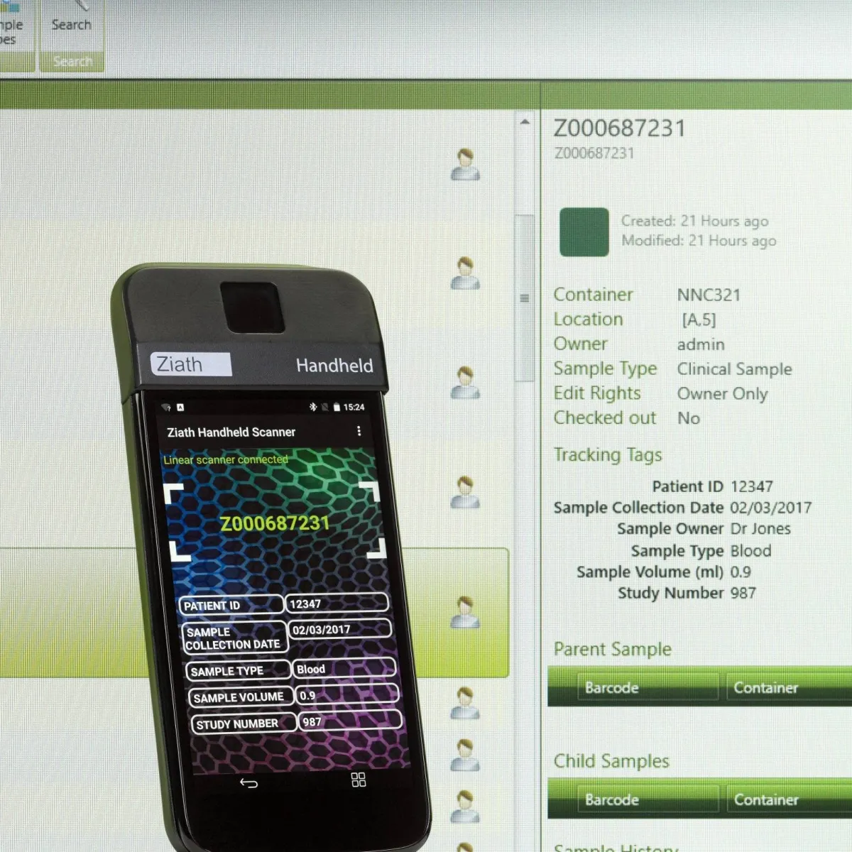 Ziath Samples TM Inventory Management software
