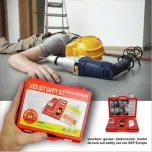 Lock-out set SEP EUROPE compacte rode kunststof koffertje