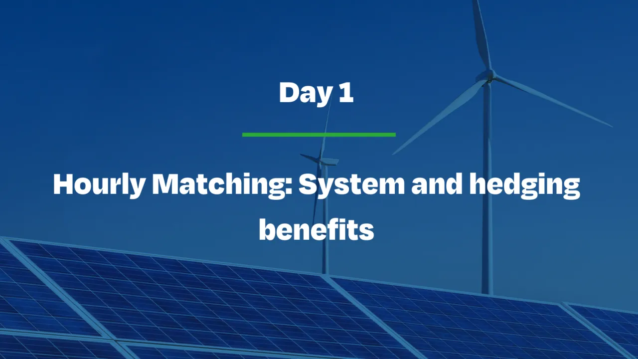 Hourly Matching: System and hedging benefits