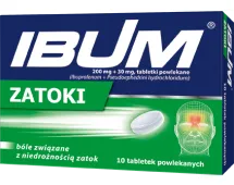 Ibuprofen + Pseudoephedrine 400/60mg, 200/30 mg