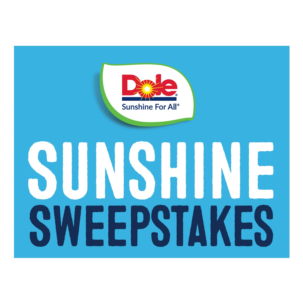 Dole Packaged Foods Sunshine Sweepstakes