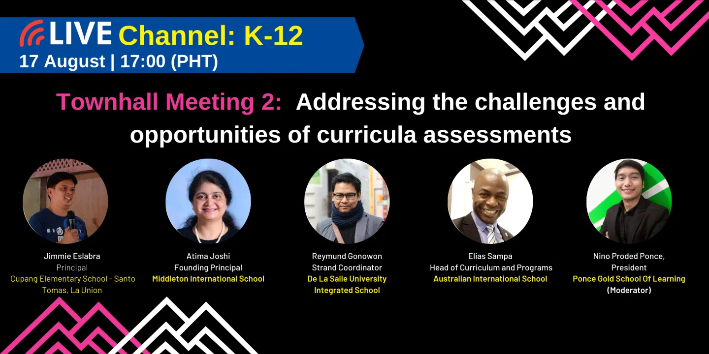 Townhall Meeting 2: Addressing the challenges and opportunities of curricula assessments