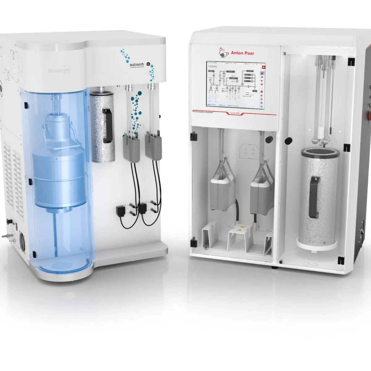Adsorption analyzers: Analysis of pore size, surface area, and gas/solid interactions