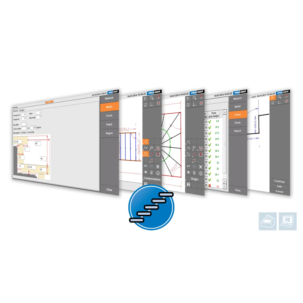 Proliner software - Stairs app