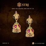 Precious Gem Stones Jhumkis