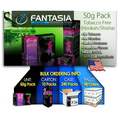 50g Pack - Fantasia Herbal Shisha