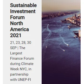 Sustainable Investment Forum North America 2021 | 21, 23, 28, 30 SEP