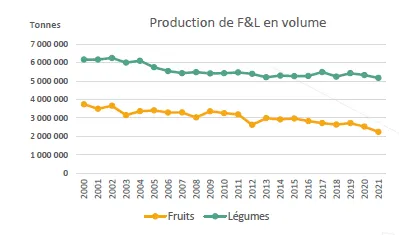 Bilan économique de la filière fruits et légumes