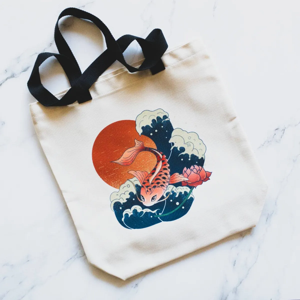 Colorful Koi Tote Bag