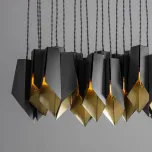 Bronze Fold Linear Chandelier