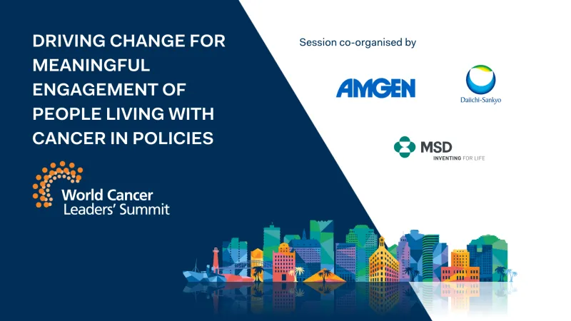 Driving change for meaningful engagement of people living with cancer in policies