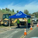 Bedrukte werktent 3x3, 3x4,5, 3x6 of 4x4 meter
