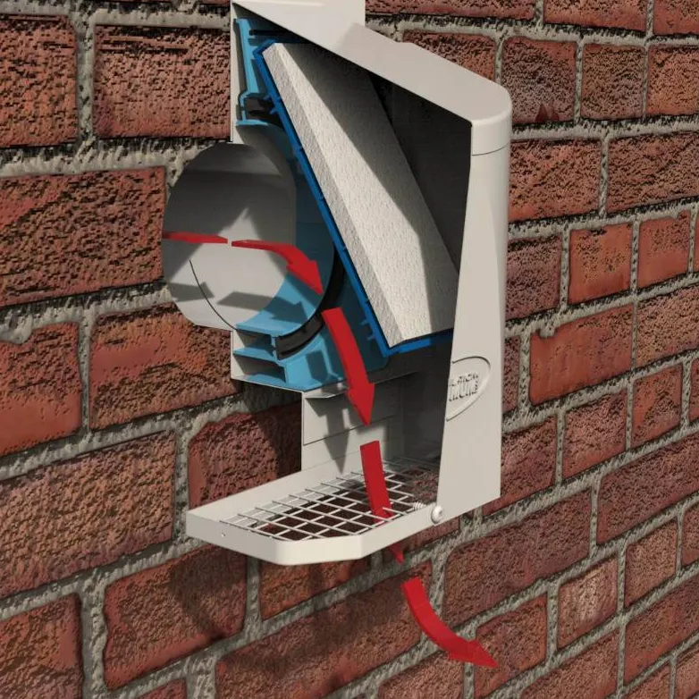 Clapets d’évacuation muraux