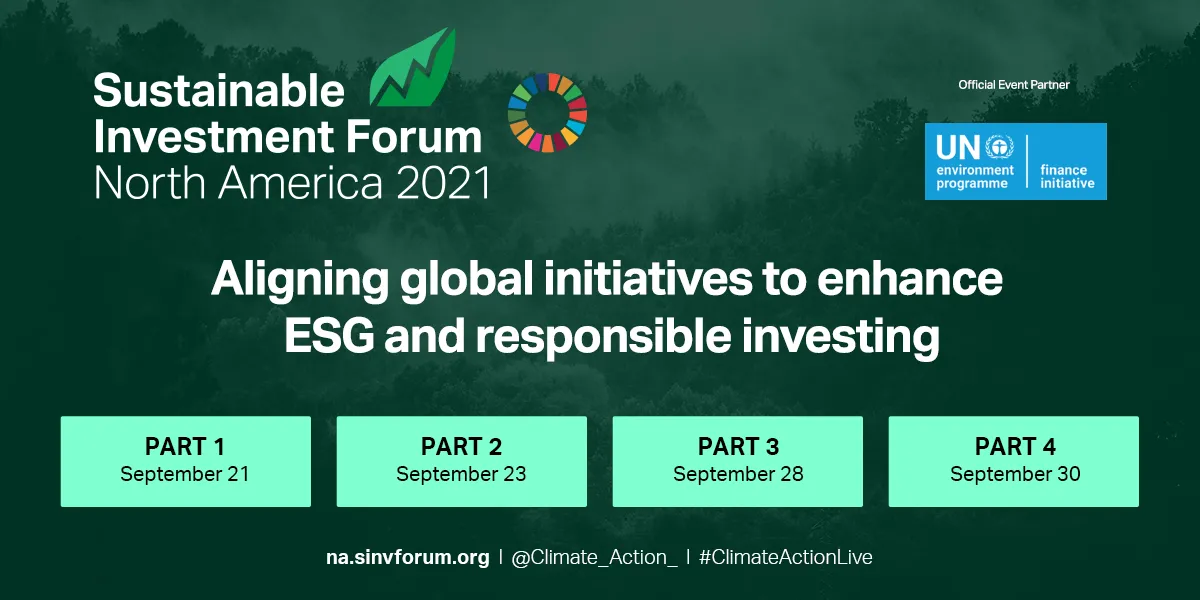 Sustainable Investment Forum North America 2021