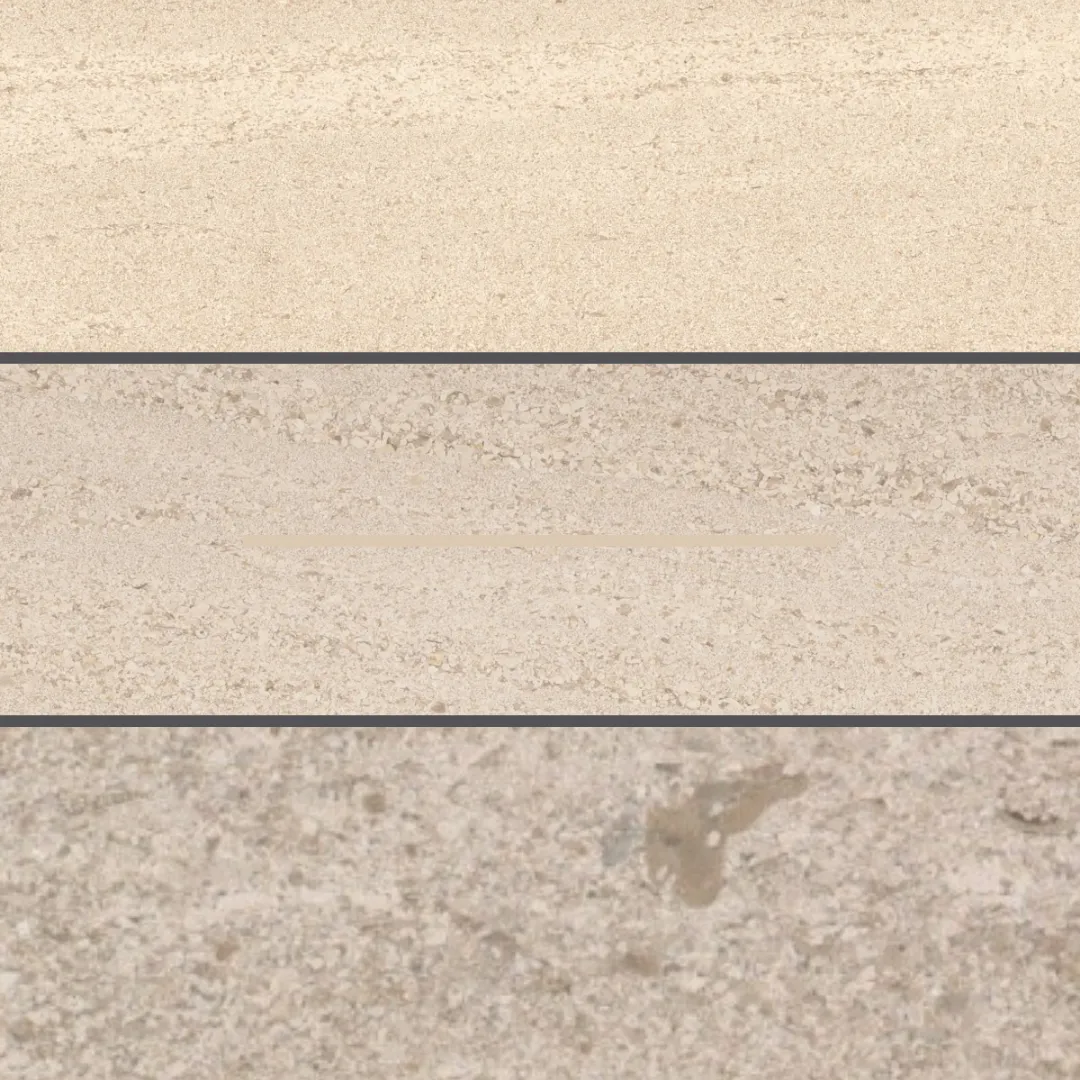 Moca Cream Fine/Medium Grain & Coarse Portuguese Limestones