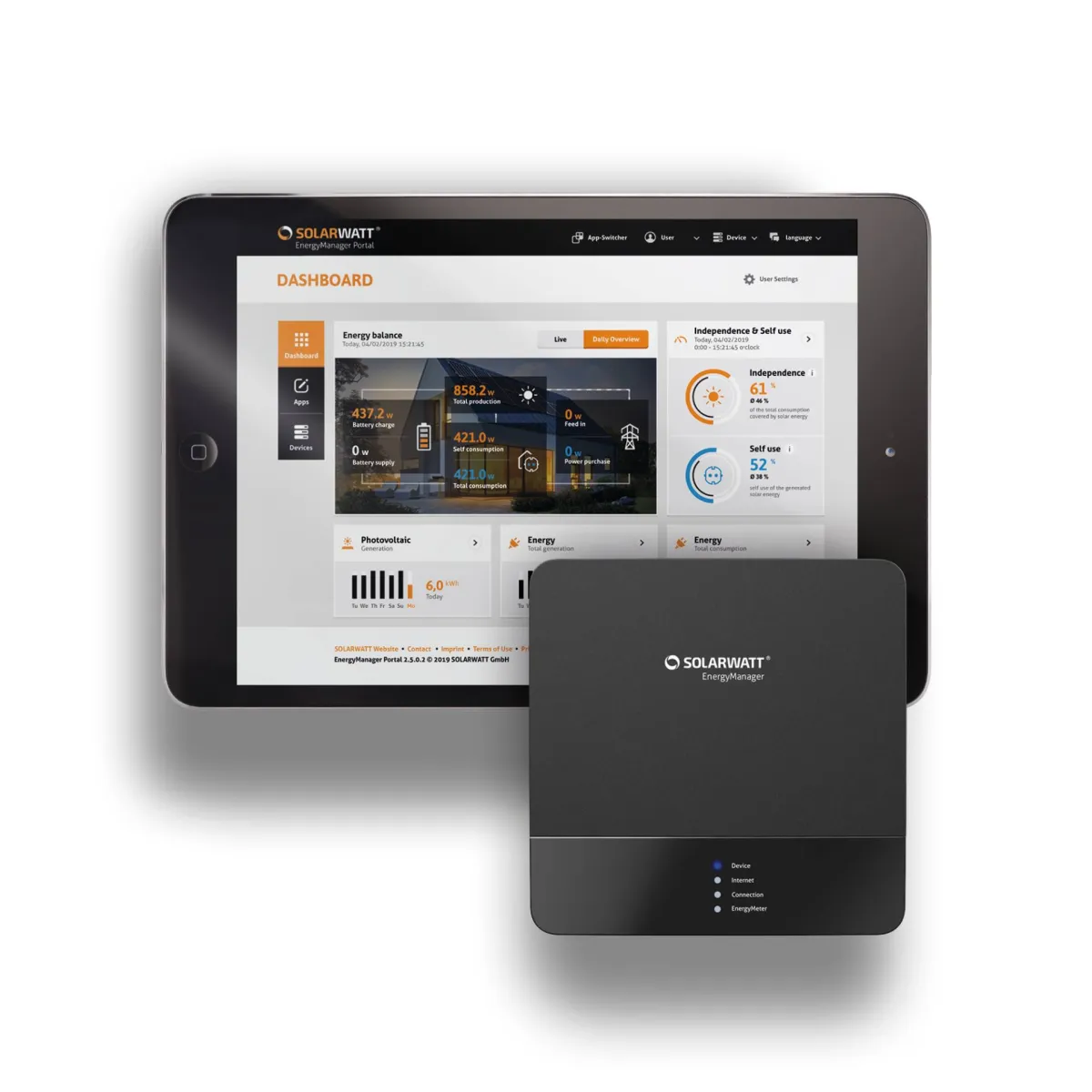 SOLARWATT EnergyManager - smart control system