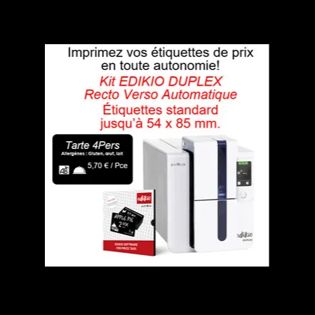 EVOLIS EDIKIO DUPLEX PRICETAG