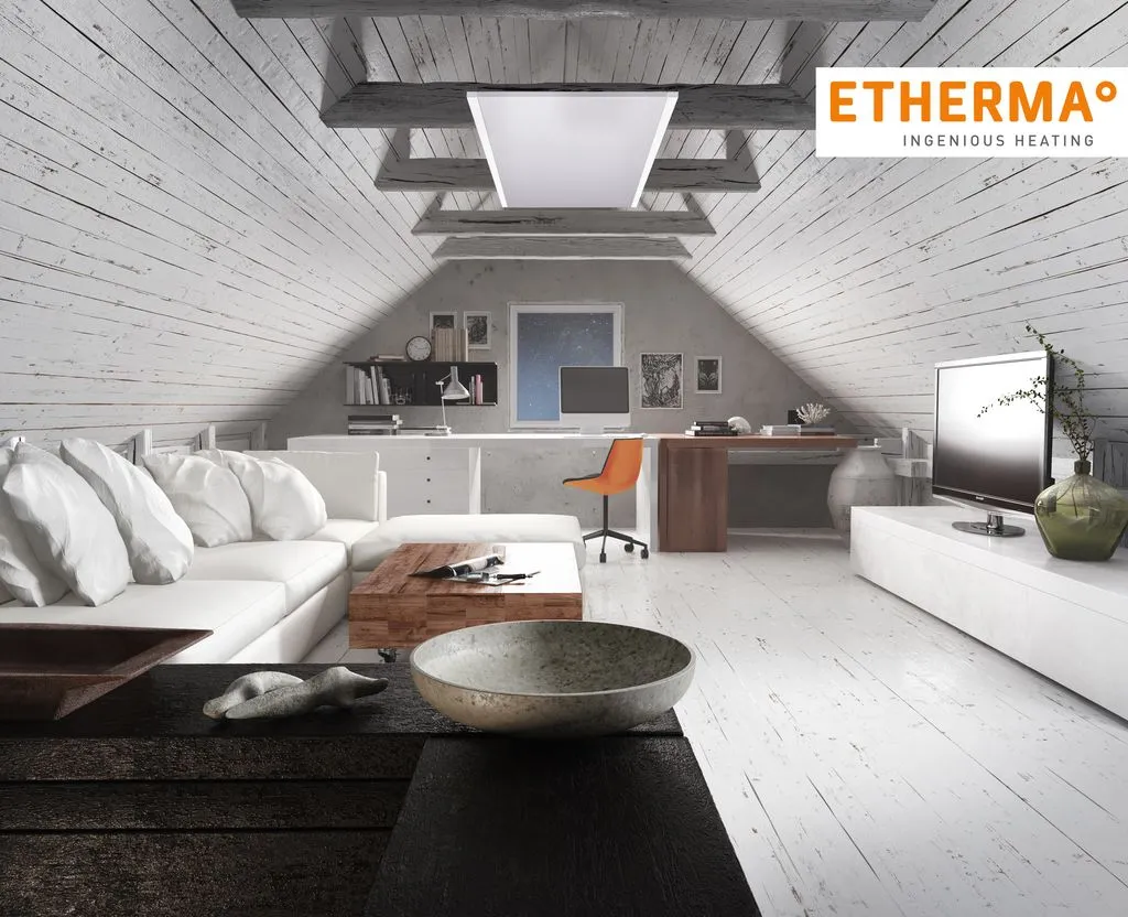 ETHERMA° LAVA® infraroodpanelen voor aan het plafond