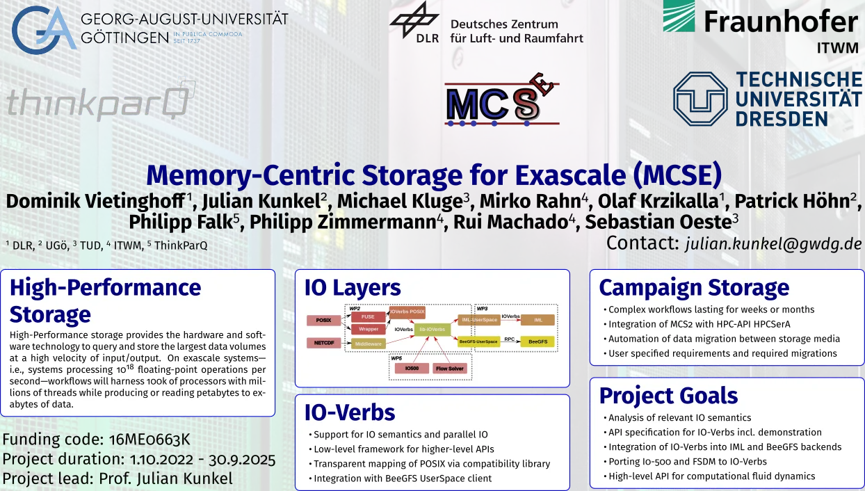 Memory-Centric Storage for Exascale (MCSE)