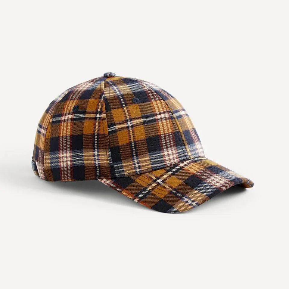 Checked cap