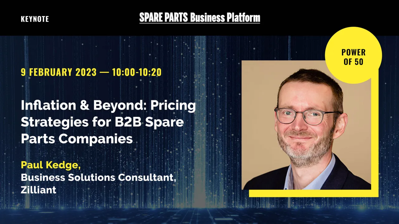Spare Parts Business Platform Po50 2023 - Inflation & Beyond: Pricing Strategies for B2B Spare Parts Companies