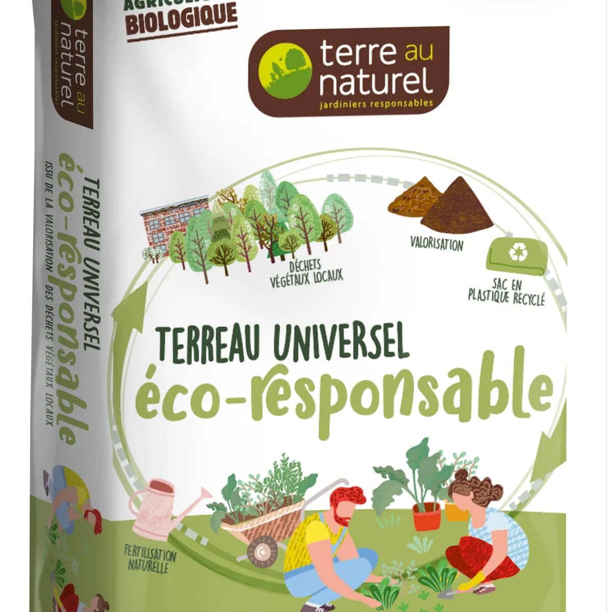 TERREAU ÉCO-RESPONSABLE, TERRE AU NATUREL