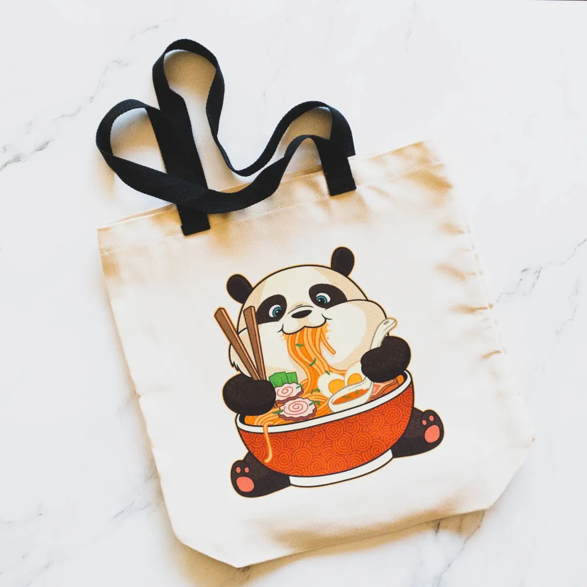 Panda Ramen Tote Bag - Medium