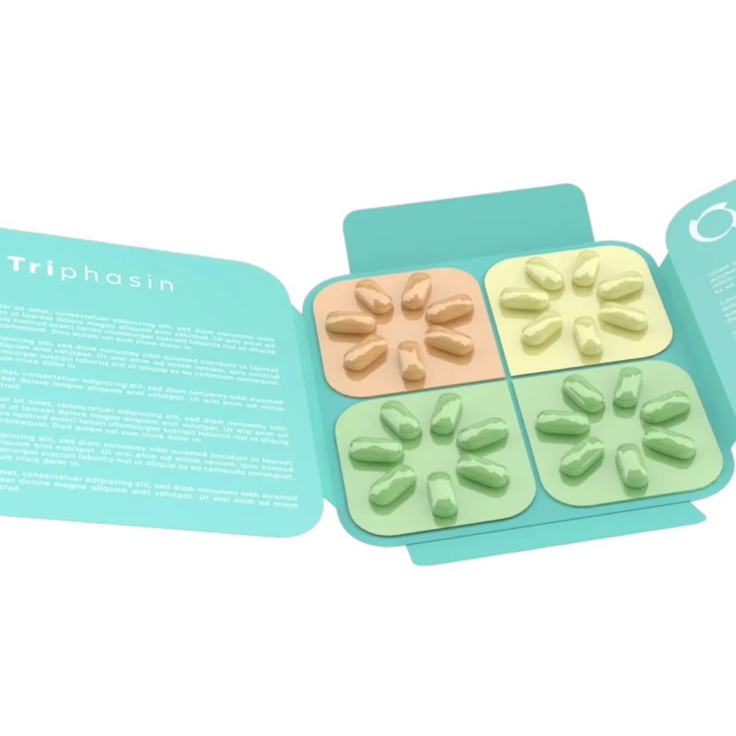 TRIPHASIN - Special food supplement adjusted to the phases of the menstrual cycle