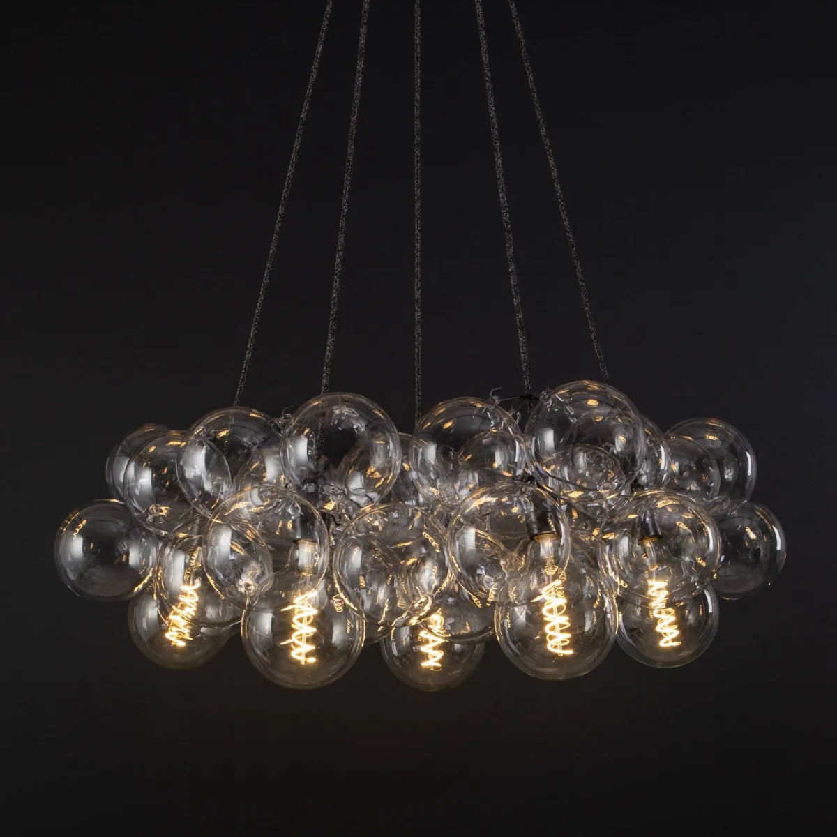 Large Clear Bubble Chandelier