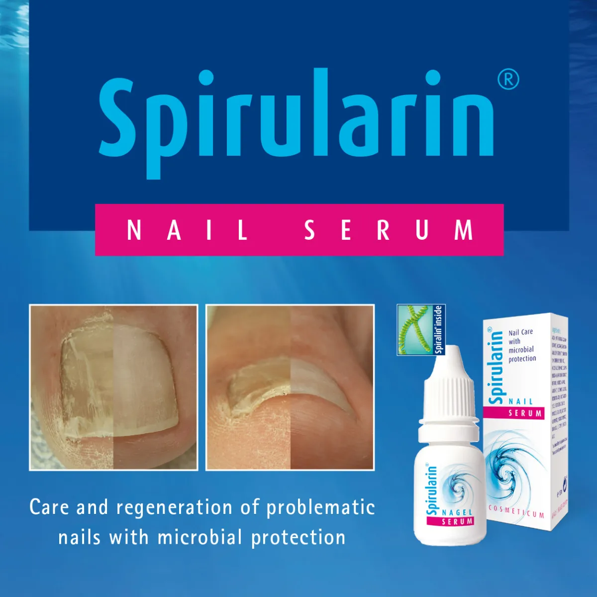 Spirularin Nail Serum with microbial protection