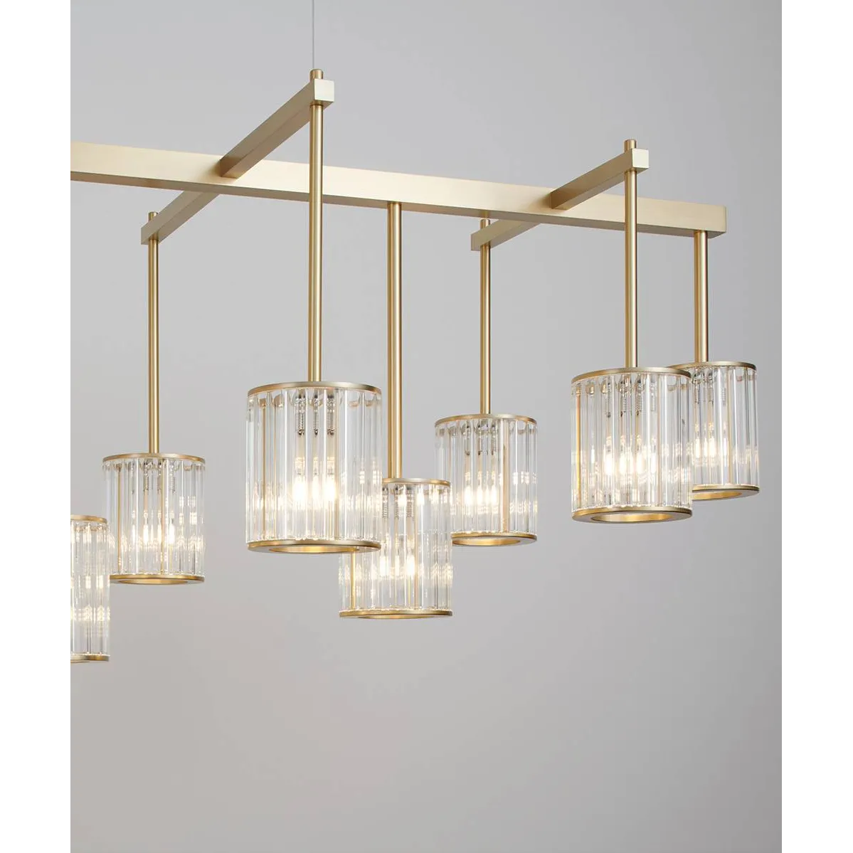 Flute Beam Chandelier