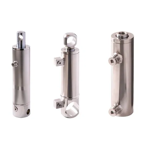 Vérin hydraulique à huile en inox 316L