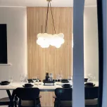 Large Frosted Bubble Chandelier