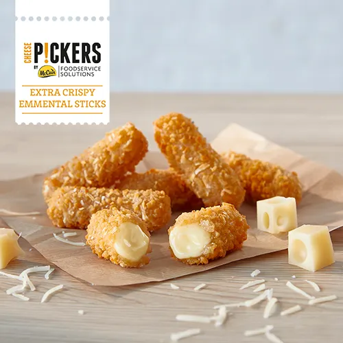 Extra crispy emmental stick