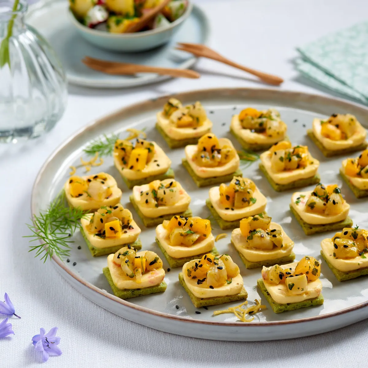 Bouchées Saint-Jacques mangue