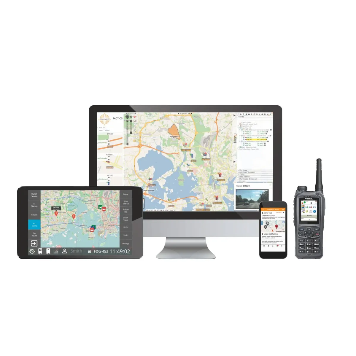 COREMOTE Tactics - Manage your field force and create and share situational awareness