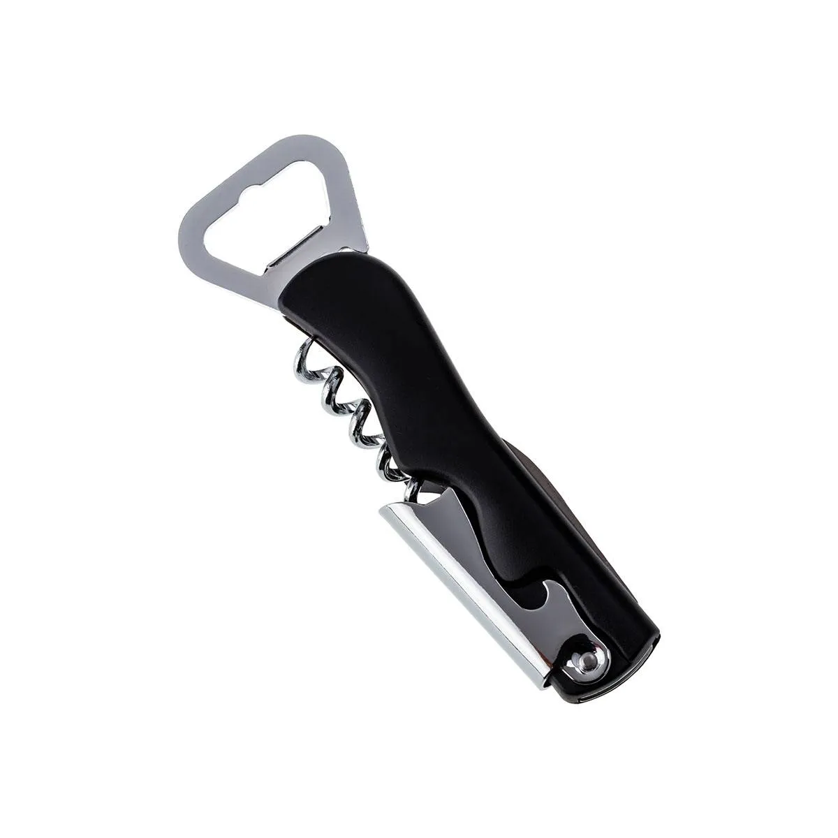 Abridor De Garrafas E Saca Rolhas Garçom Preto