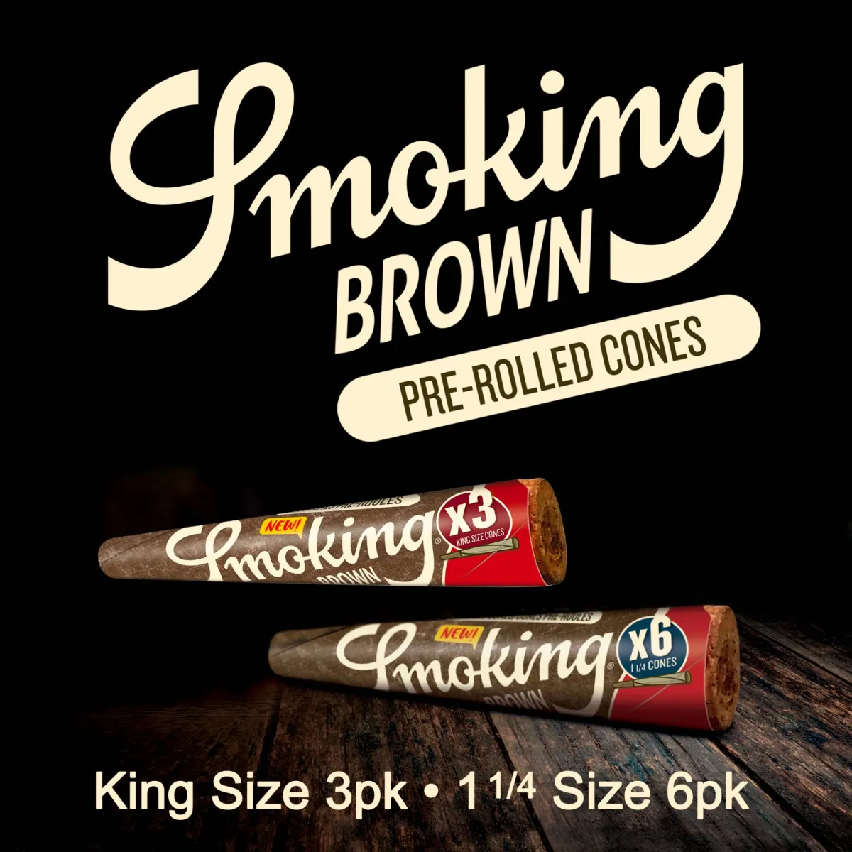 TPE Special ~ Smoking® Brown Pre-Roll Cones