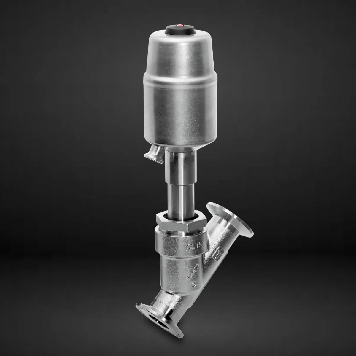 GEMÜ 555 Pneumatically operated angle seat globe valve