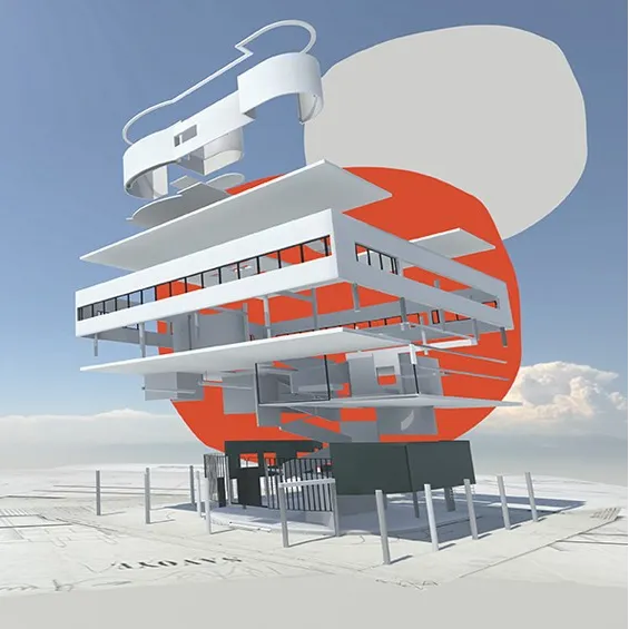 Archi VR - La villa Savoye by Le Corbusier & Pierre Jeanneret