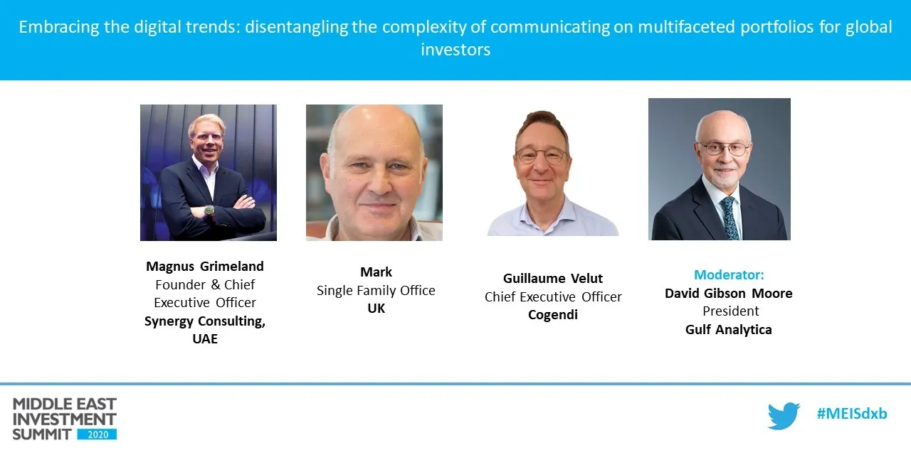 PANEL Embracing the digital trends: disentangling the complexity of communicating on multifaceted portfolios for global investors