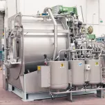 Open-pocket rotary machine for dyeing, washing and centrifuging of garments, hosiery and seamless mod. E-COLOR