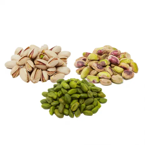 Pistaches coques, décortiquées et émondées Akbari