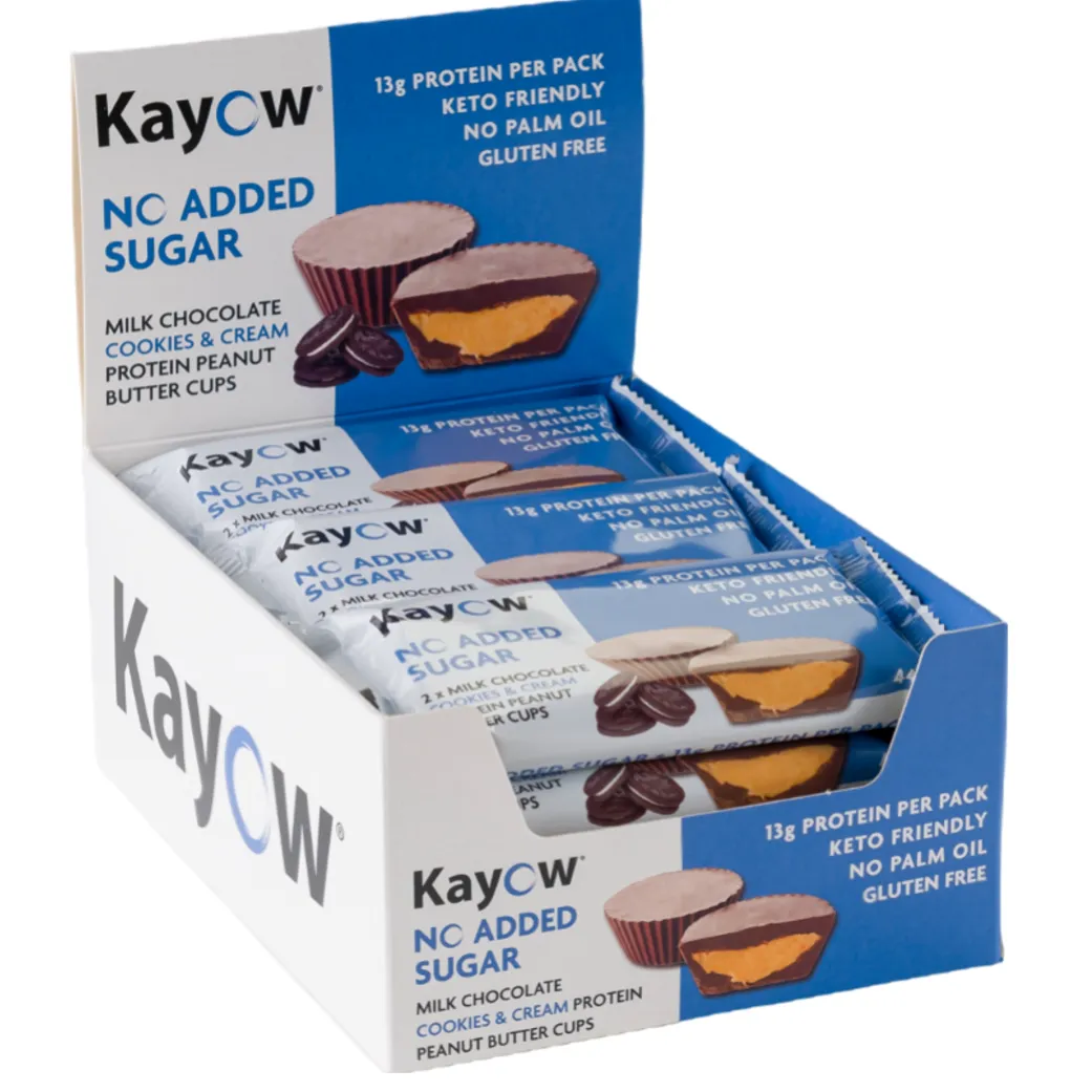 No Added Sugar Cookies & Cream Protein Peanut Butter Cups