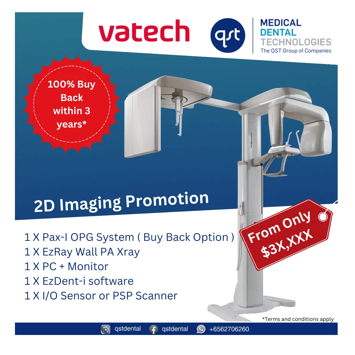 Vatech 2D imaging package with Buy back option