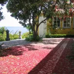 Secluded seaside property with small manor house