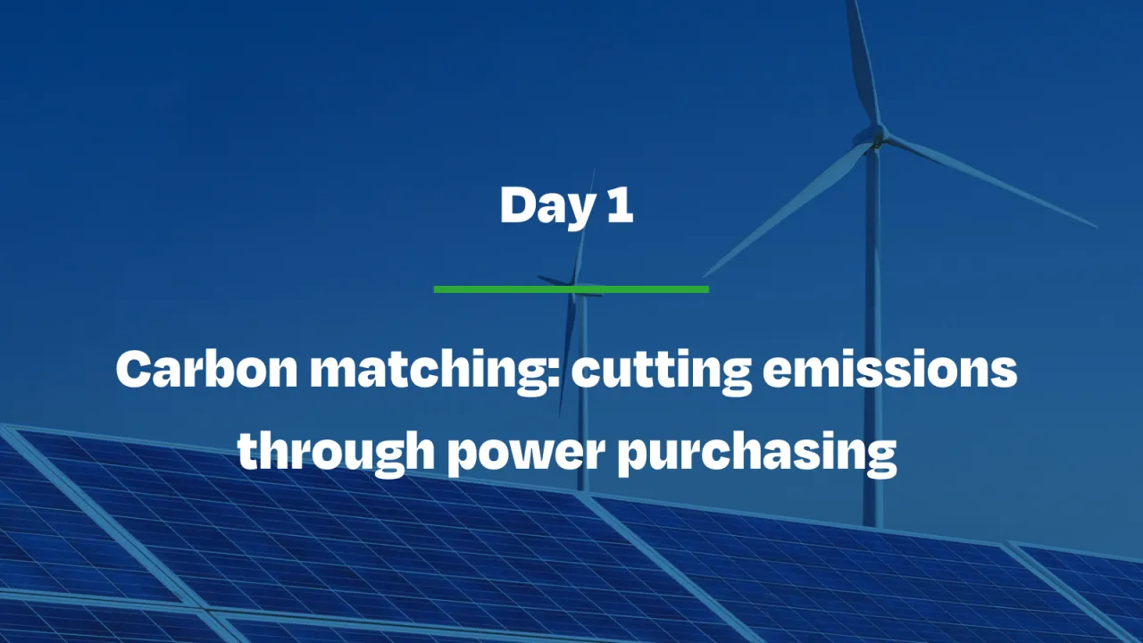 Carbon matching: cutting emissions through power purchasing