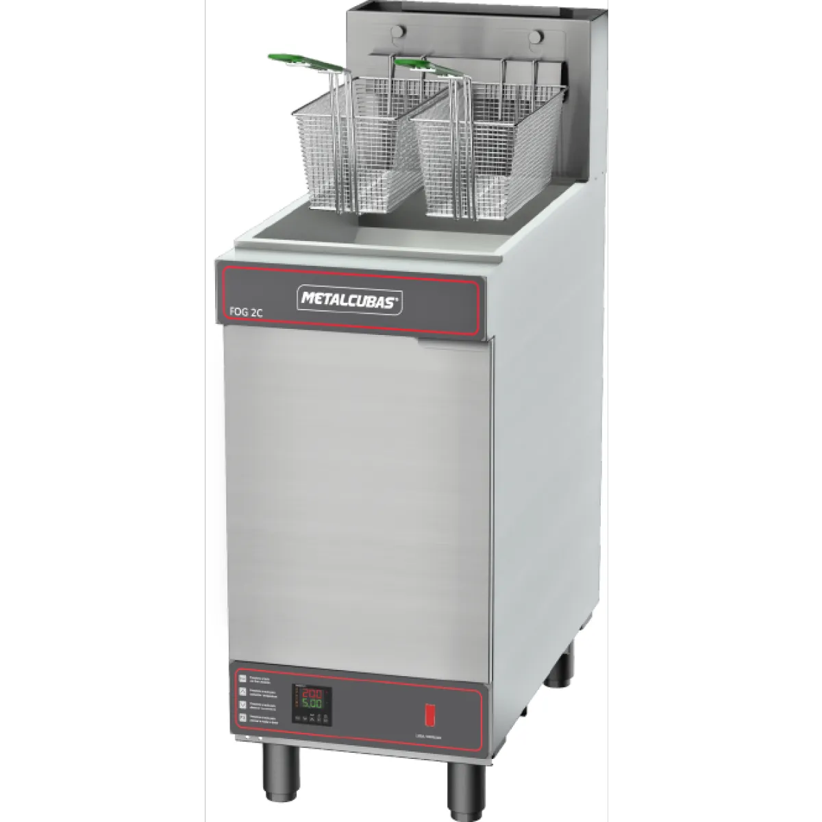 Fritadores Industriais - Zona Fria de Óleo - FOG 2 C - Gás